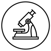 Icône d'un microscope